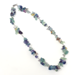 Collana in chips di fluorite