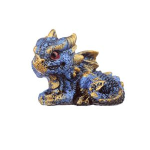 Baby Drago dei Cristalli blu sdraiato