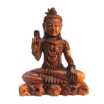 Statua di Shiva in legno pregiato 40 cm