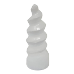 Colonna a spirale in selenite h. 11 cm.