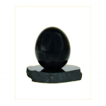 Uovo di Shungite 6 cm con supporto