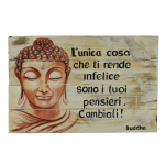 Pannello Buddha bianco - Pensieri