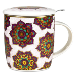 Tazza con Mandala rosso/viola