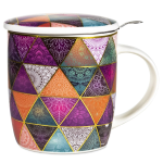 Tazza con Mandala patchwork multicolore