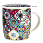 Tazza con Mandala orientale multicolore